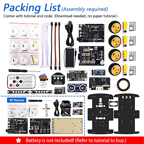Freenove 4WD Car Kit with RF Remote with Arduino IDE), Line
