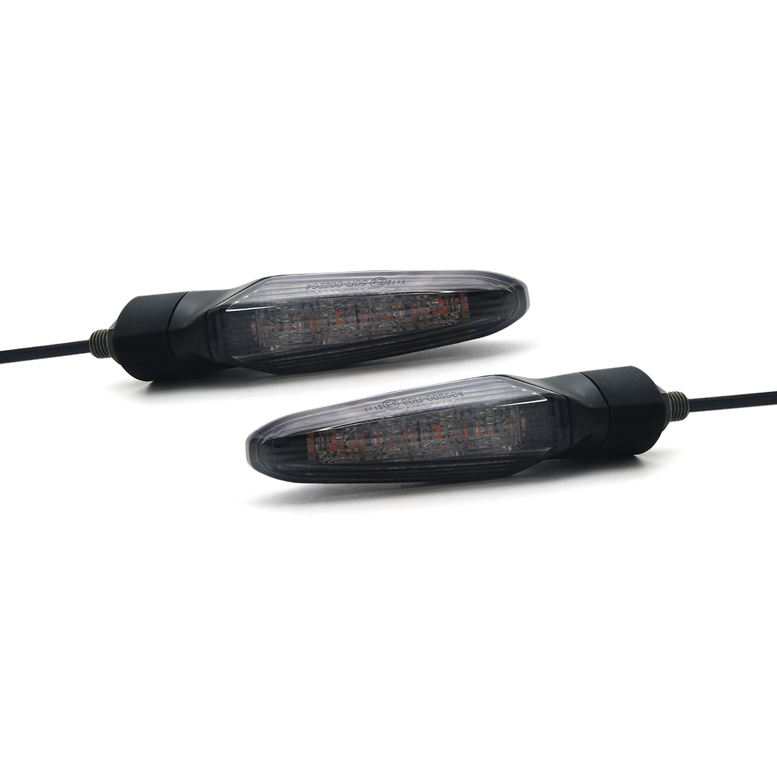 LED Motorcycle Turn Signal Indicators Smoke Lens Universal for Honda MSX 125 150 for Suzuki for Yamaha for Kawasaki … (Smoke/1Pair)