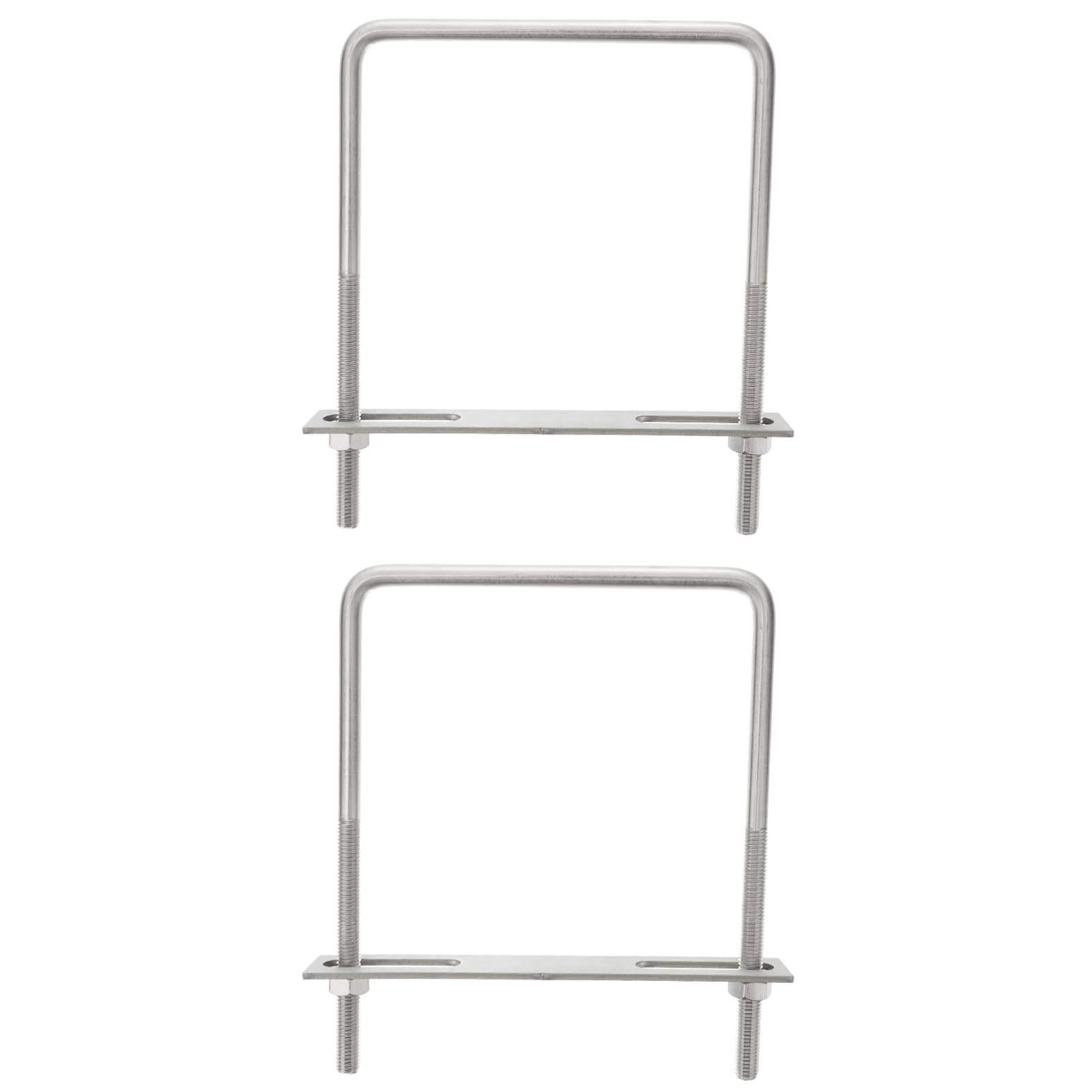 FUNOMOCYA 2Pcs Stainless Steel U Bolt Right Angle Clamps for Boat Trailers Fasteners for Pipe and Outdoor Applications