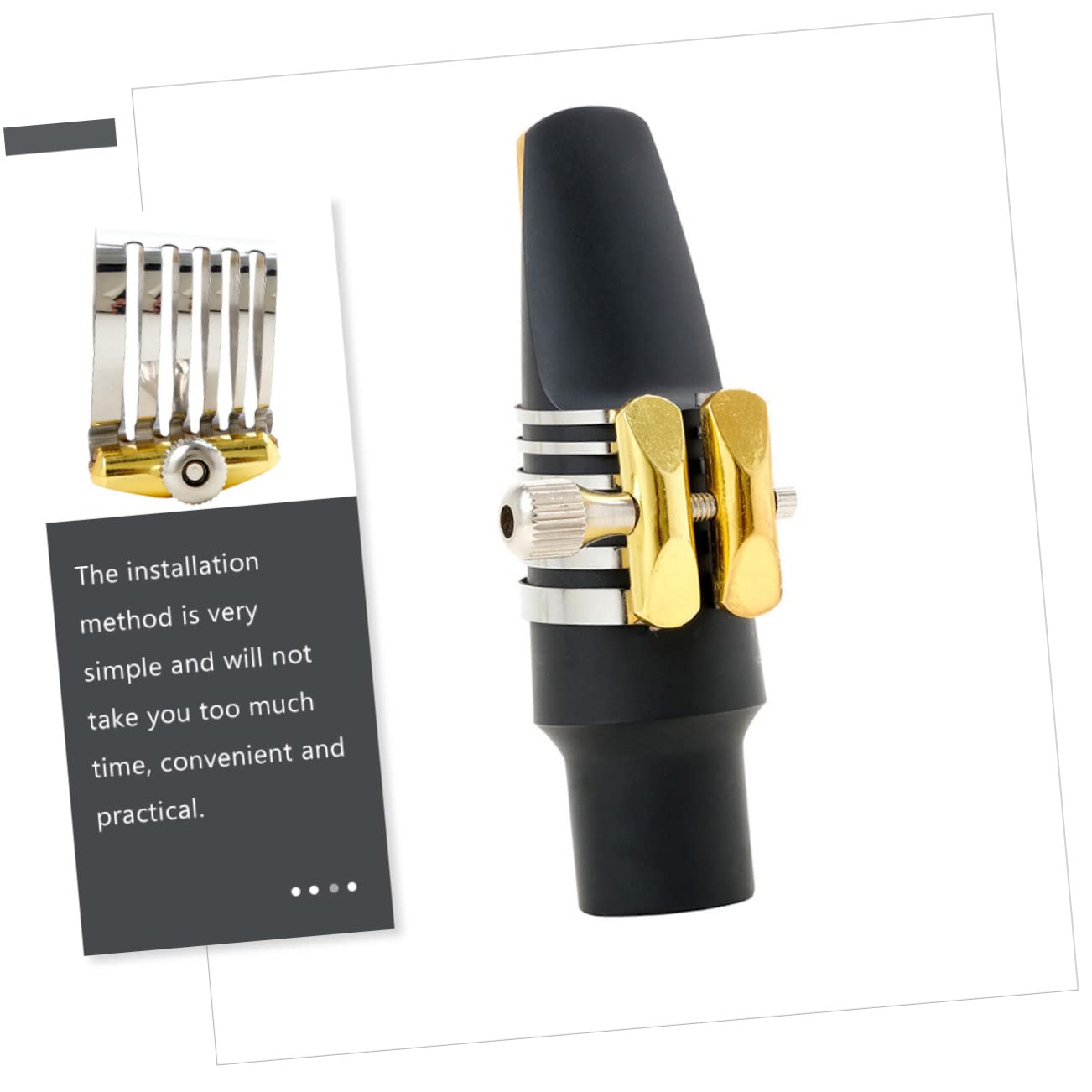 2stücke Saxophon Clip Verstellbarer Clip Für Klarinette Und Saxophon Hochwertiges Zubehör Leicht Und Tragbar Für Profis Stabilisiert Das Instrument Glatte Kanten Silberfarben