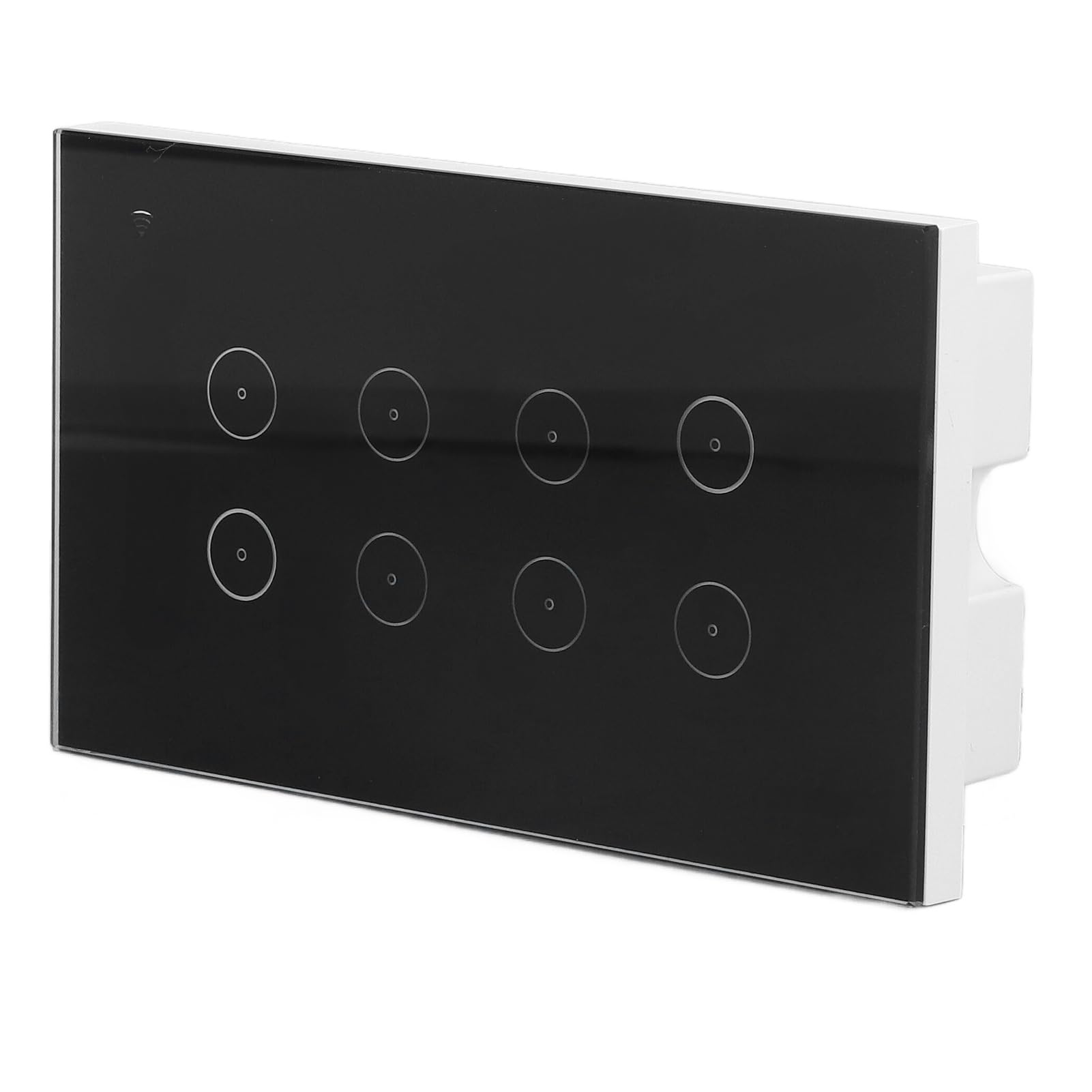 Cocoarm Interruptor Inteligente de 8 Entradas, Interruptor de Pared WiFi, Control Táctil ABS de 95 a 250V CA, Aplicación Remota, Control por Voz para Apartamento, Hogar, Oficina, Hotel