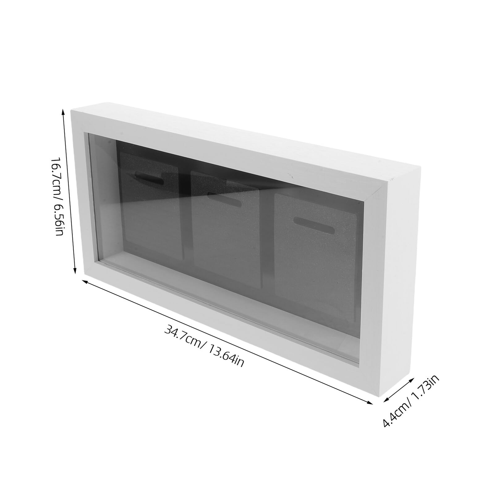 SHINEOFI Soporte de Madera Maciza para Exhibir Medallas de Maratón, Vitrina en Color Claro para 3 Medallas Deportivas, Marco Expositor para Pared o Sobremesa, Adecuado para Hogar y Oficina