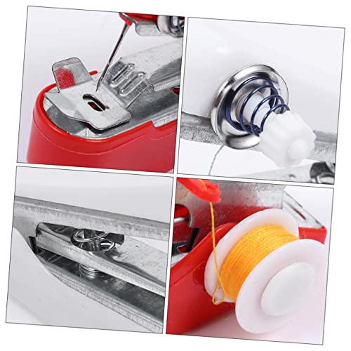 STOBOK 2 Stuks Mini-Naaimachine Draadloze Naaimachine Naaimachine Voor Beginners Naaibenodigdheden Snelle Naaimachine Ambachten Handleiding Kleine Naaimachine Reizen Metaal Huishouden - Image 8