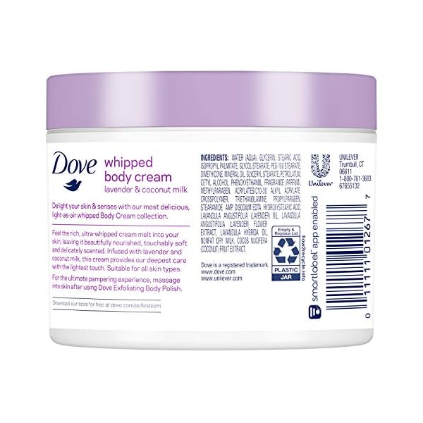 Dove Whipped Lavender and Coconut Milk Body Cream 10 oz