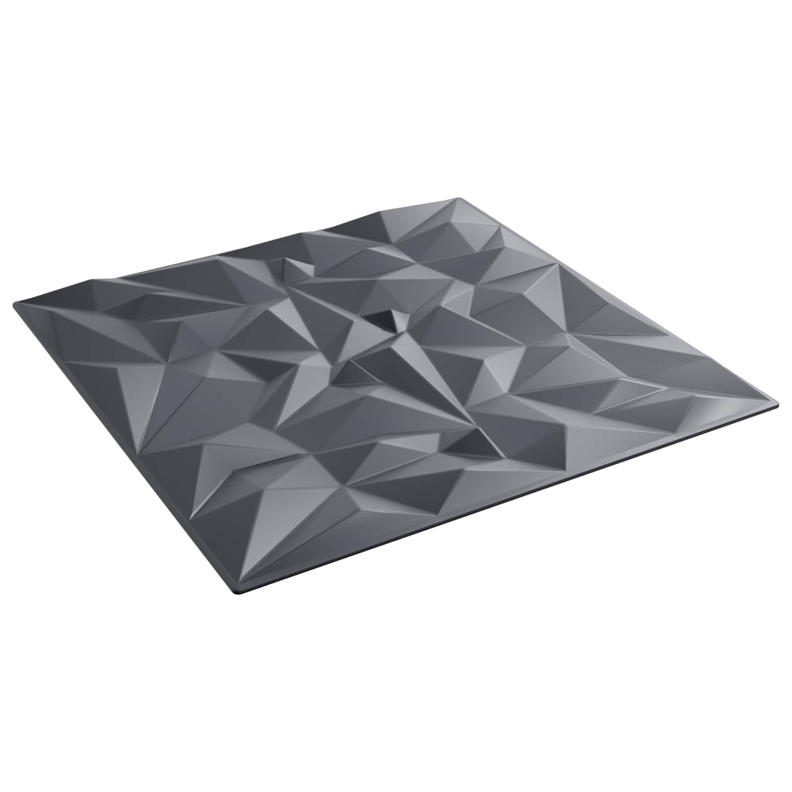 Panele ścienne, 48 sztuk, szary ametyst, 50 x 50 cm, pianka XPS, lekka okładzina ścienna, panel 3D, dekoracja ściany wewnętrznej, salonu, sypialni, korytarza, łatwy montaż i przycięcie