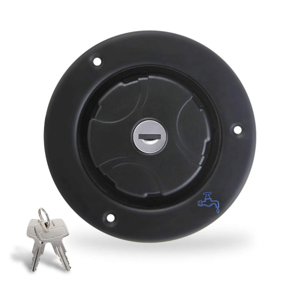 RV Fresh Water Locking Cap Spring and Seal Ring Design with