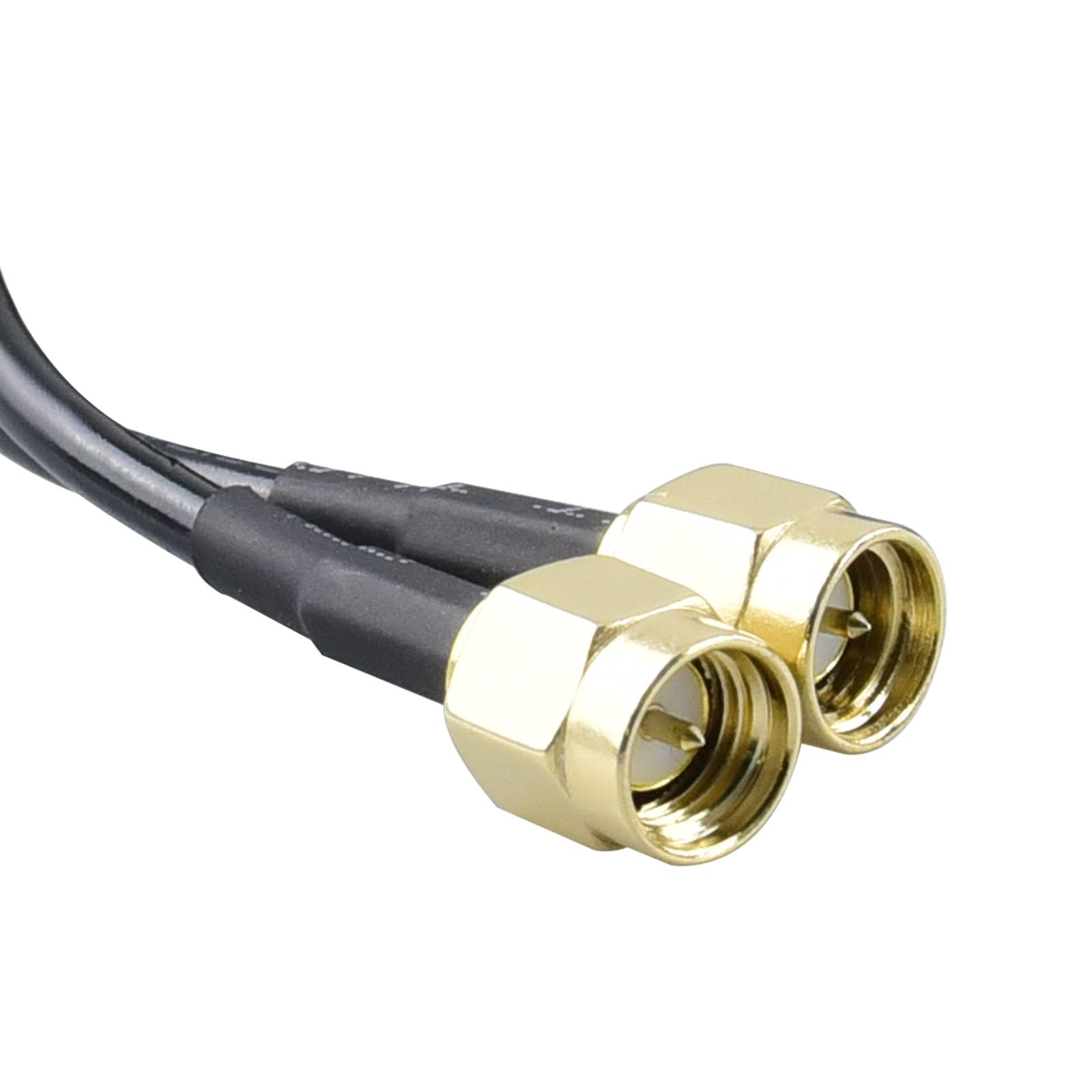 YOTENKO 2X2 MIMO 3G/4G/LTE/5G Universal Wide Band Antenna 12dBi Dual SMA Male Connectors Cable(2M/6.56FT) Weak Magnetic Base 700-5900MHz Omni-Directional Paddle Antenna