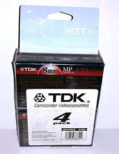 Tdk Premium Grade 8Mm Video Tape (4-Pack) (Discontinued By Manufacturer) #TOP2