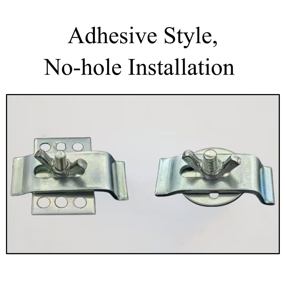 Juego de 4 clips para fregadero de montaje inferior, 5 x 2 cm, soporte de fregadero de acero inoxidable, clips de fijación para lavabo, accesorios de montaje para cocina y baño (parte inferior