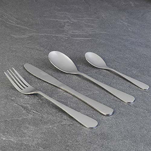 Russell-Hobbs-BW031302-London-Cutlery-Set-Stainless-Steel-24-Piece-Flatware-for-6-People-Lightweight-Elegant-Tableware-Perfect-for-Families-Parties-Students-New-Homeowners-15-Year-Guarantee