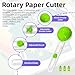 Circle Cutter, Craft Rotary Circle Cutter Compass Cut Paper Trimmer with 3 Replaceable Blades for Art and DIY Crafts, Cards Making Includes 50 Sheets of Cardstock, Cutting Mat and 2 Cutting Pens
