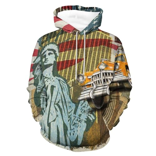 Sweatshirt à capuche UMENG le pull USA idéal pour vos sorties urbaines