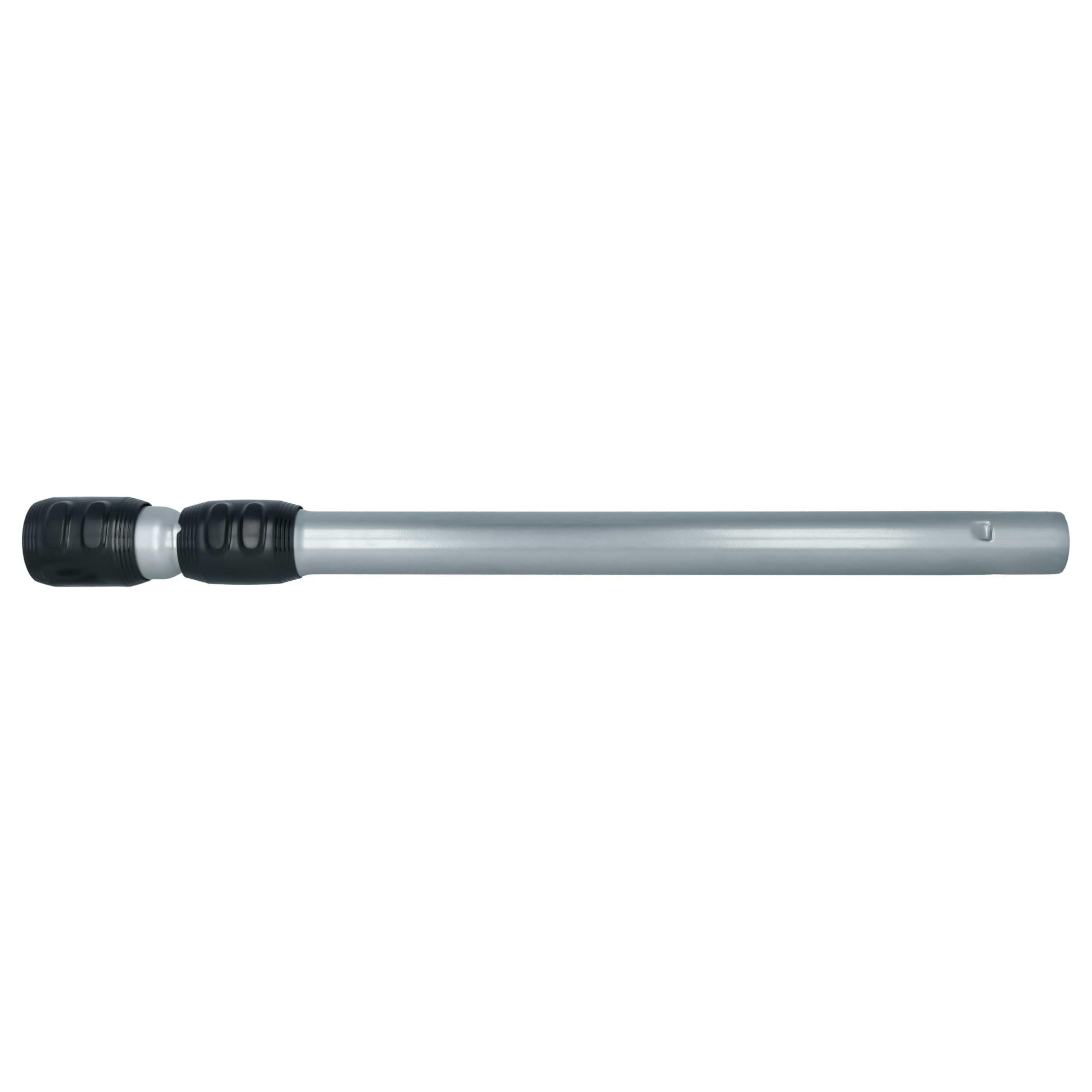 vhbw tubo compatibile con Philips PowerPro Ultimate FC9920/69, FC9921/09 aspirapolvere - attacco 35 mm, 56-86,5 cm, nero/argento