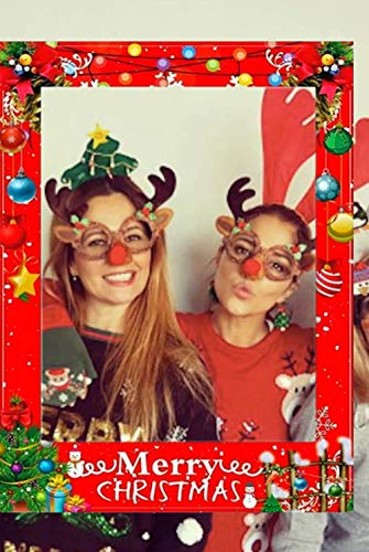 LaVenty Set of 35 Christmas Photo Booth Props Christmas Photo Pro...