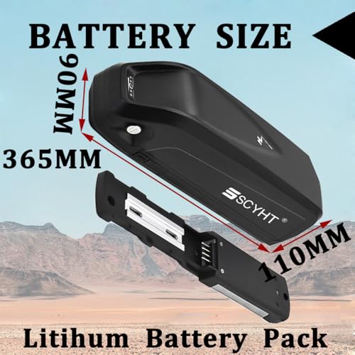 Image of Lithium Battery 48V 15Ah 17.5Ah Ebike Battery 13Ah Replacement Batteries 52V Electric Bike Batteries with Charger and 4-Pin Port for 250W - 800W Motors,S039 3 48v10.4ah xt60