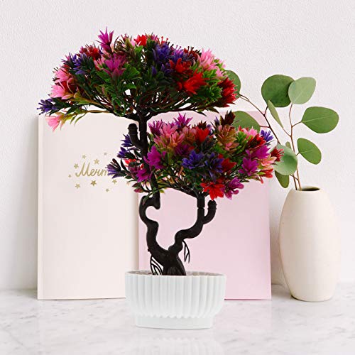 TOPBATHY Bonsai Artificiale Albero Artificiale