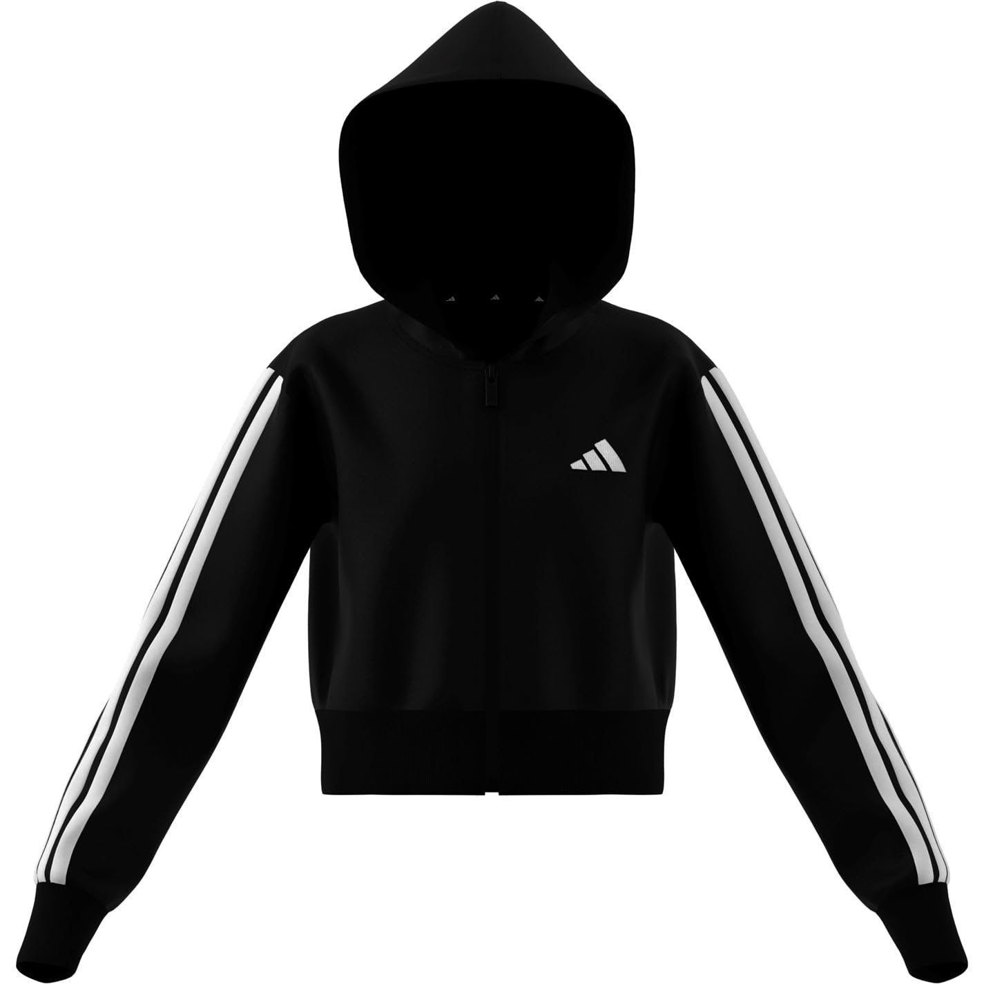 Adidas Mädchen Essentials Full Zip Crop Hoodie