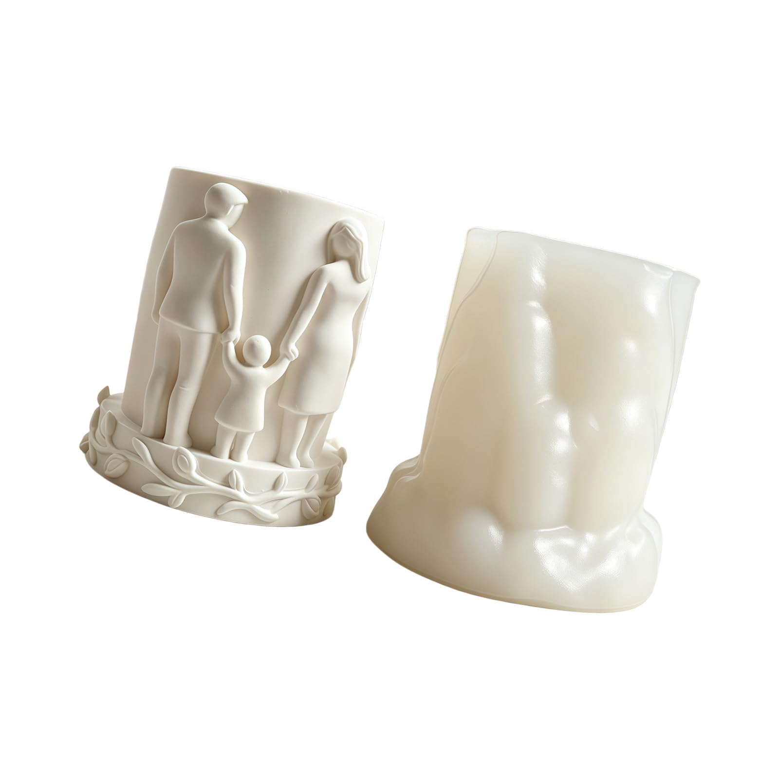 PANGBOER Home Decor Casting Mold Silicone Family Relief Cup Form 7.2cm / 2.83in for Table Centerpiece and Making Projects Cup Form Decorative Casting Family Mold