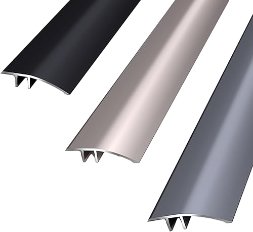 Tiras de transición de aluminio para alfombra a azulejos, tira de borde de madera a azulejo, tira de transición de piso de aleación de aluminio,