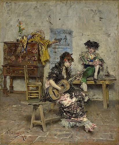 Impresiones lienzo de un guitarrista de Giovanni el regalo artístico ideal de 60x90cm