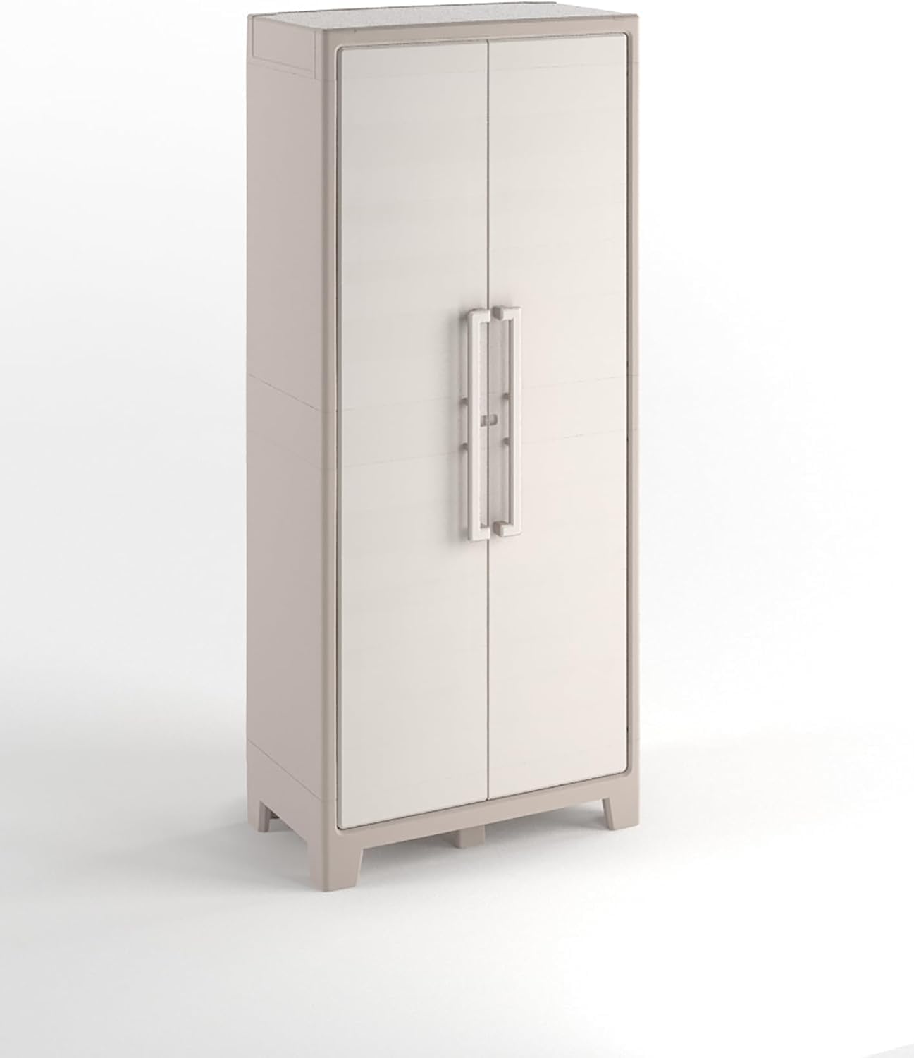 Keter Armario 8 estantes 80 x 44 x 182 cm Gulliver Multispace XL Arena y Beige