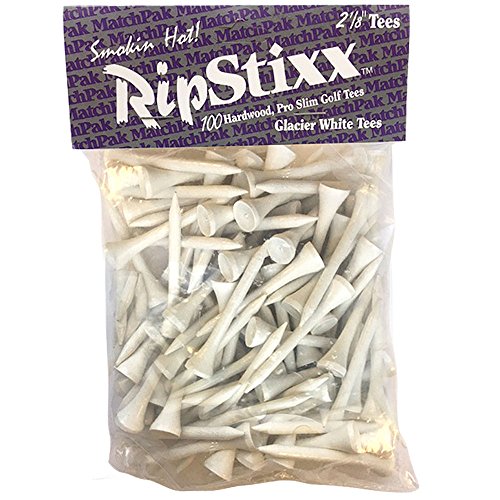 Pride Golf Tee 2-1/8" Ripstixx Golf Tee (100 Count), White #TOP1