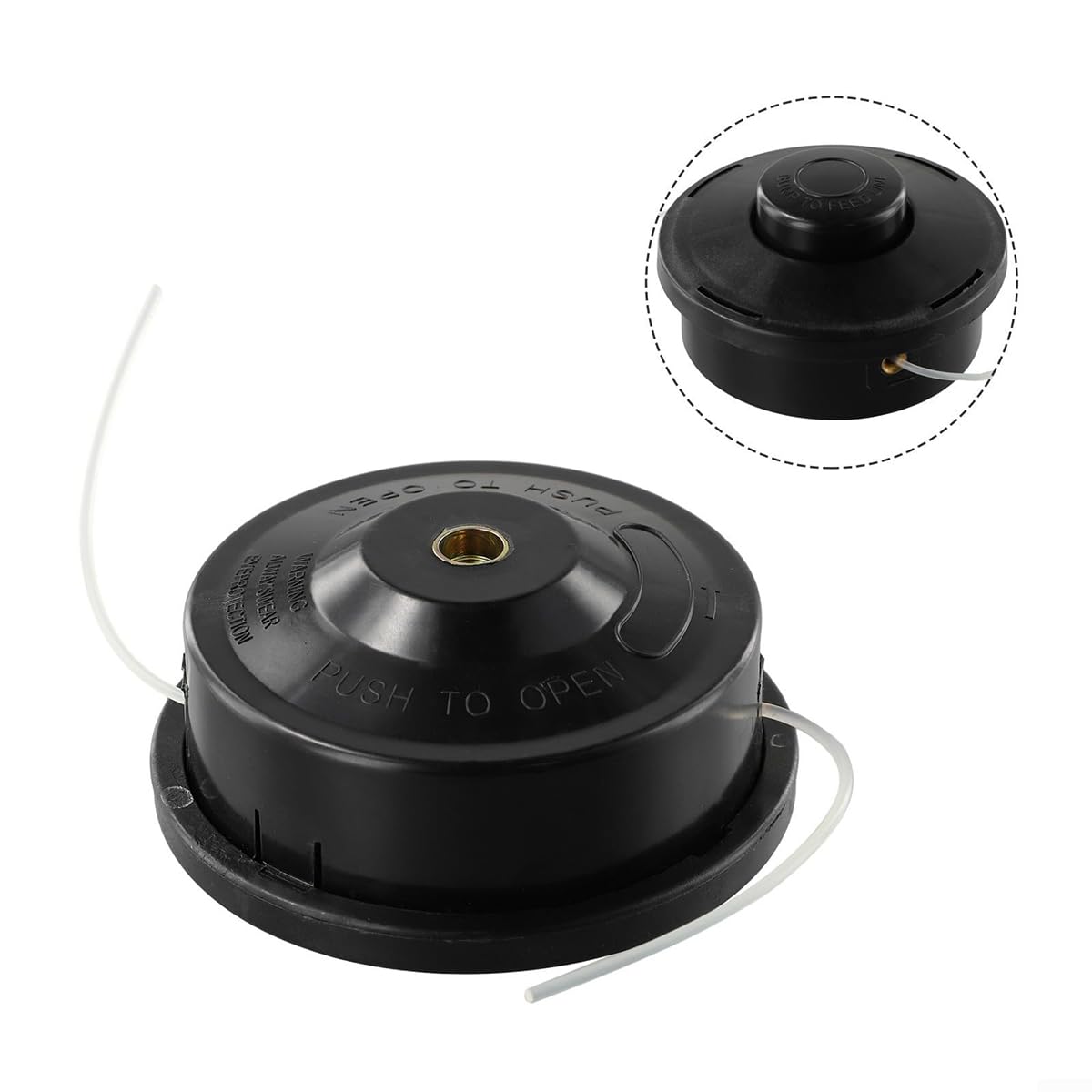 Cabezal Universal para Desbrozadora con Carrete De 2 Hilos Pieza De Repuesto Adecuada para Desbrozadora De Gasolina De Doble Hilo