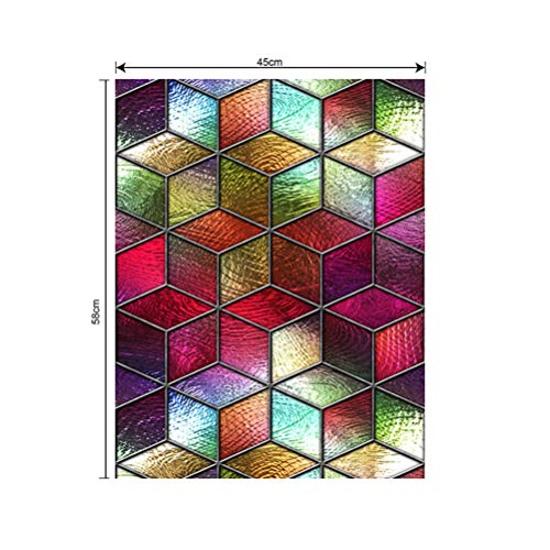 CLISPEED Filme de Privacidade de Janela 22. 8 X 17. Filme de Vidro de Janela 3D de 7 Polegadas - Ade