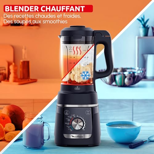 Blender chauffant Moulinex Blendforce Cook : 5 programmes pour vos recettes