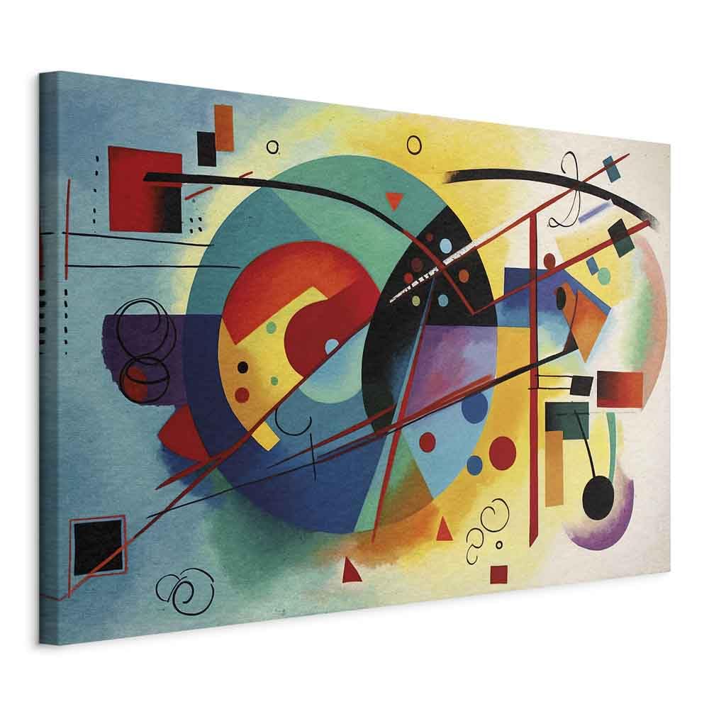murando - Quadro Moderno per Soggiorno, Kandinsky Composizione, 120x80 cm | Chiodi Inclusi, 1 Pezzo, Quadri Moderni Grandi, Stampa su Tela, Resistenti allo Sbiadimento, Composizione VIII, Stile AI