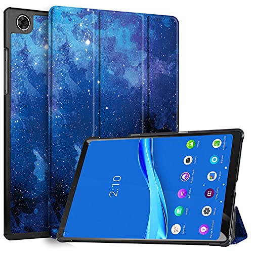 Image of Robustrion Faux Leather Smart Trifold Hard Back Flip Stand Case for M10 FHD Plus TB-X606F / TB-X606X [1st and 2nd Gen] 10.3 inches Tablets - Stars