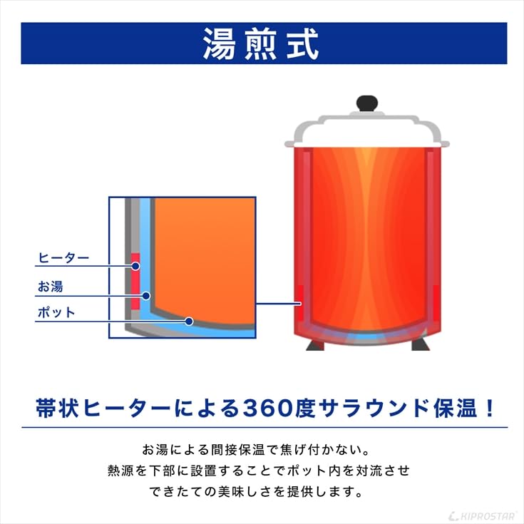 Amazon | スープジャー スープ保温 5L (満水5.6L) 業務用 KIPROSTAR 
