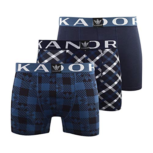 KANDOR Lot de 3 boxers Cover