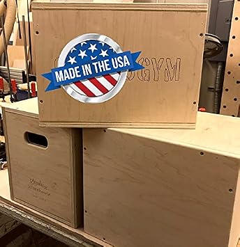3 in 1 Plyo Box - 12"x14"x16" Flatpack Plyometric Box. New! Logo and Laser Letter Engraving Options!