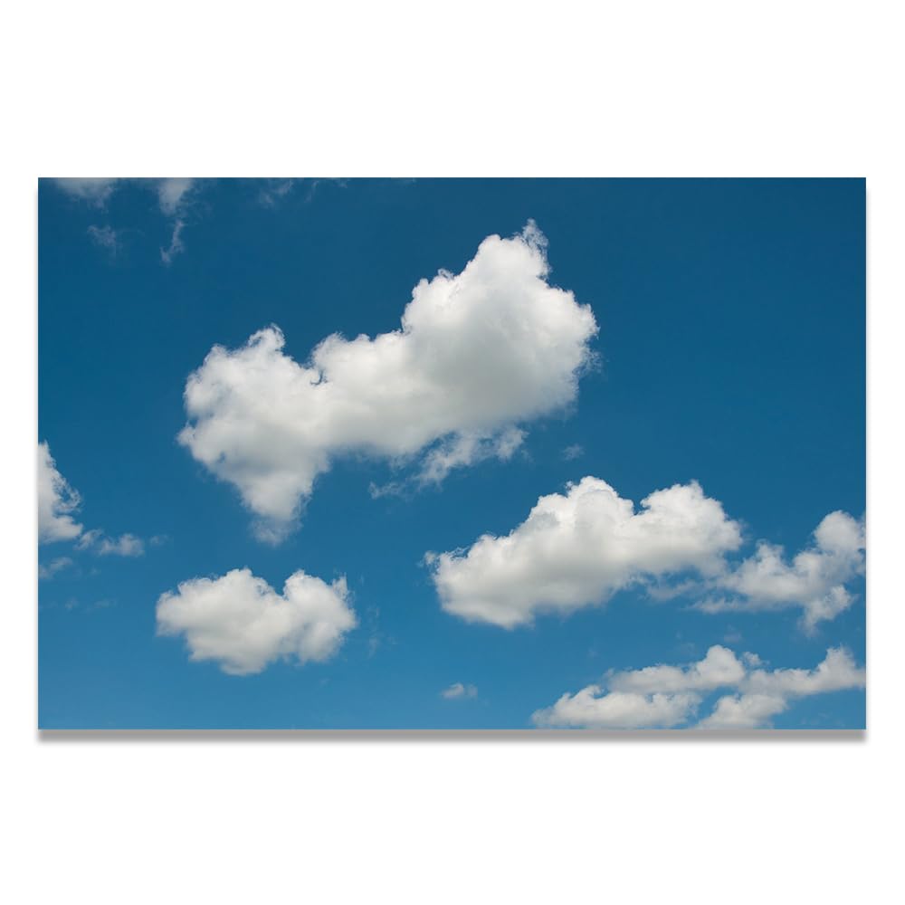 VHdfgTY Clouds In The SkyMountain Landscape Wall Art Canvas Print Nature Scenery for Living Room 30x45cm Unframed