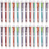 24 Pack Multicolor Pens,0.5mm 6-in-1 Multicolor Ballpoint Pen,6-in-1 Retractable Ballpoint Pen,6 Col