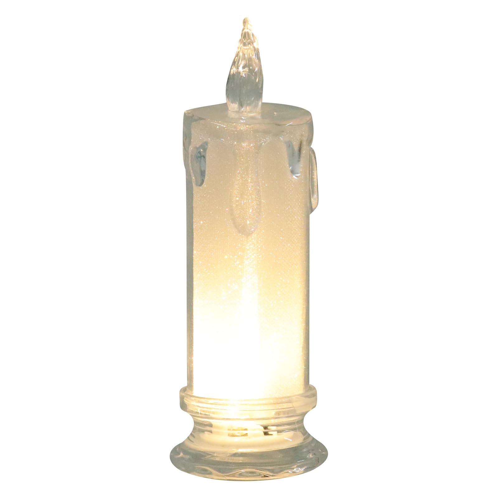 Lampade LED per Festival 6 Pezzi, Luci Decorative a Candela Elettronica senza Fiamma per Illuminazione Romantica Casa e Ristoranti, Ornamenti per Lampade LED Bianche Base