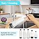 32 cm Flaschenbürste für Sodastream – 2er Pack Mit ergonomischem Griff, weißen Borsten&Schwarz Schwamm–Ideal für Glas- und Duo-Kunststoffflaschen – Kraftvolle Reinigung ohne Kratzer