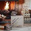 Lekto Woodfuels Night Briquettes - 20kg (20 Briquettes), Up to 8 Hour ...