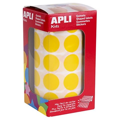 Apli 4859 Kids Creative Sticker ,Yellow Circles Cover