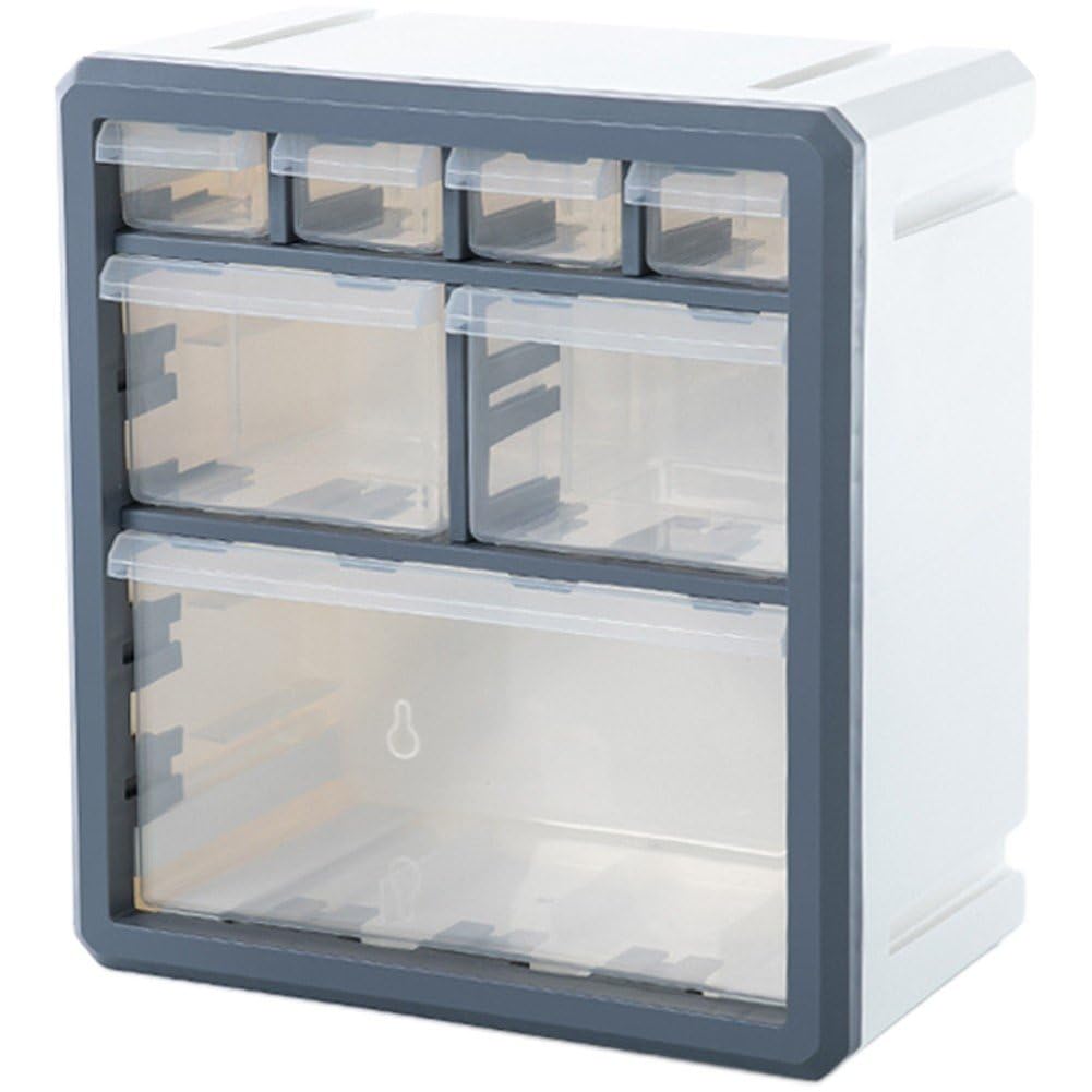 Classeur de rangement en plastique avec boîte de rangement amovible pour étagère