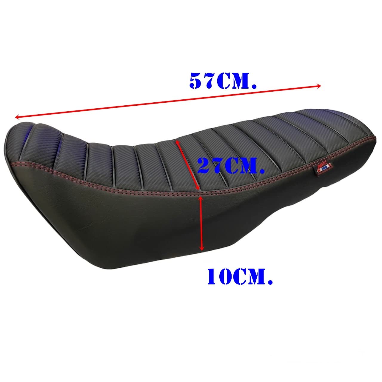 Amazon.com: Z-SPEED Seat Flat Red Stitch Compatible Fit For