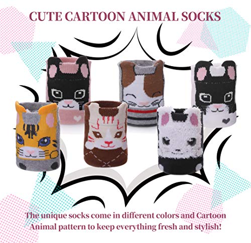 Image of Color City Girls Socks Knee High Stockings Cartoon Animal Warm Cotton Socks