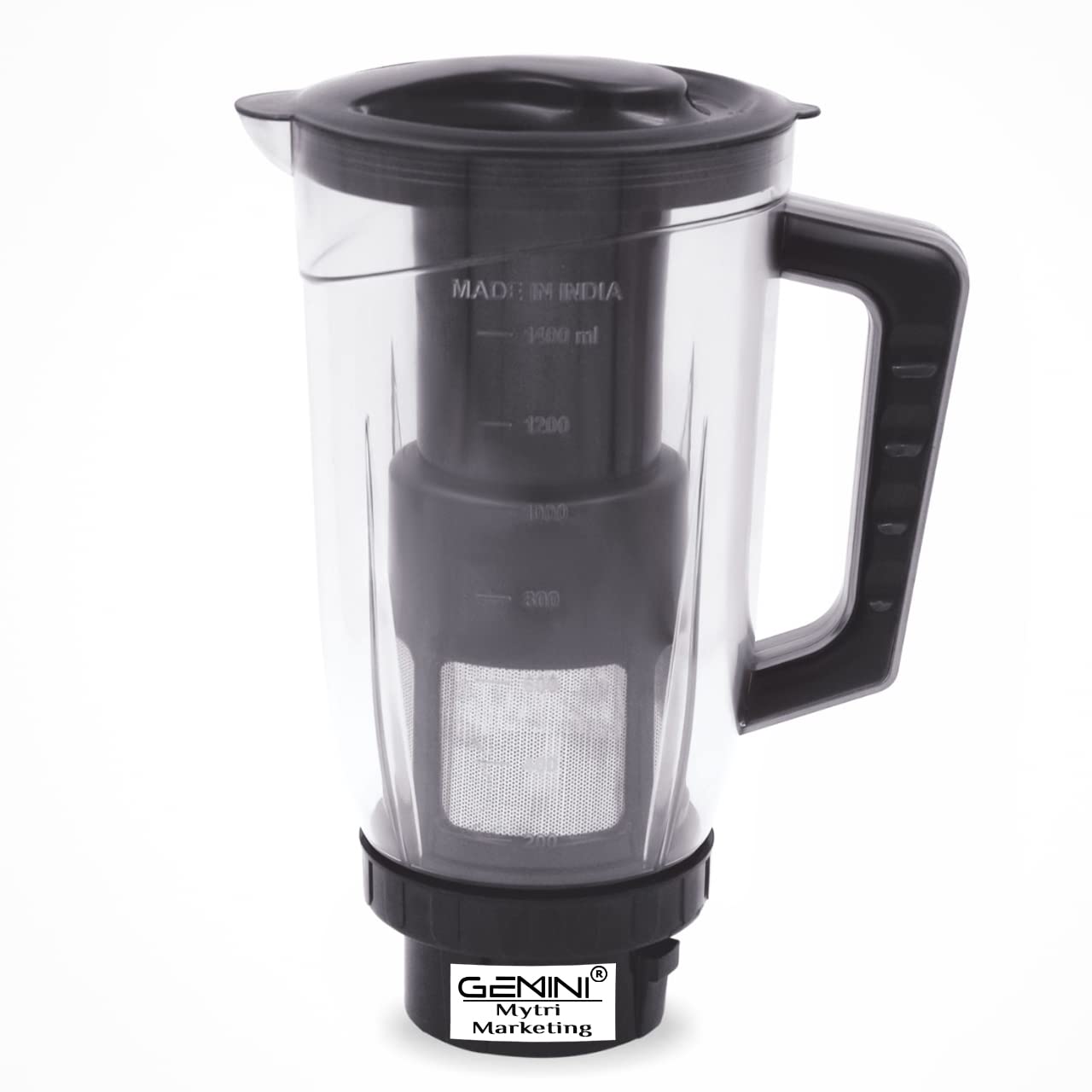 Gemini Juicer Jar for Mixer Grinder Juicer Jar ABS Plastic Capacity 1500ML, Black- NMA38-image-12