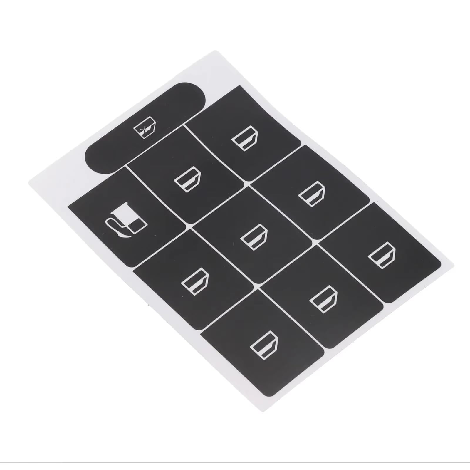 Interior Button Stickers Compatible with VW for Golf MK5 for Passat B6 Car Interior Stickers Button Repair Decal Sticker