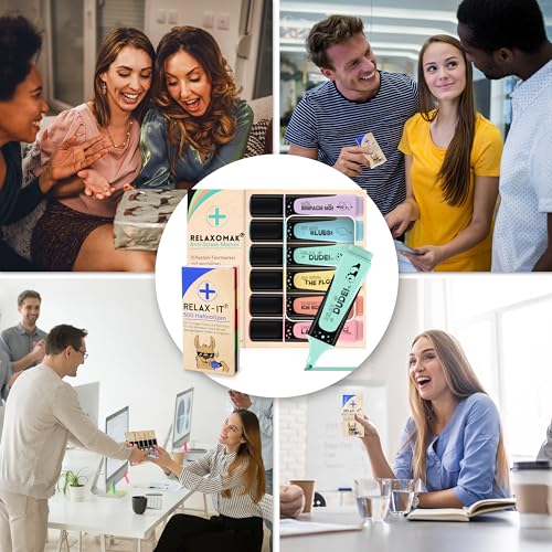 GLÜCKSGUT® 500x Lustige Haftnotizen + 6x Textmarker Pastell | Scherz-Medikament | Anti Stress | Büro Schule Studium Uni | Abschiedsgeschenk für Kollegen Chef Lehrer | Post it