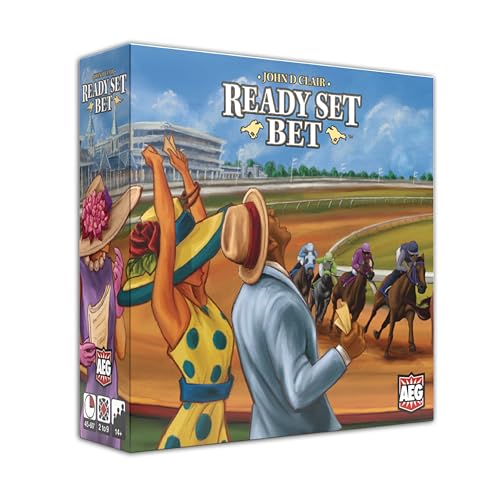 AEG Ready Set Bet | Head off to the Races | Betting & Bluffing | Real-Time Dice Rolling Party Game | Simultaneous Play | 2-6 Players | Ages 10+
