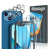 【Modelo Compatible】 Diseña especialmente para iPhone 13 (6.1"). Incluye 3 Piezas protector de pantalla, 3 Piezas protector de lente de cámara. protectores de lente de cámara no es compatible con iphone 13 Pro, compruébalo antes de comprar.