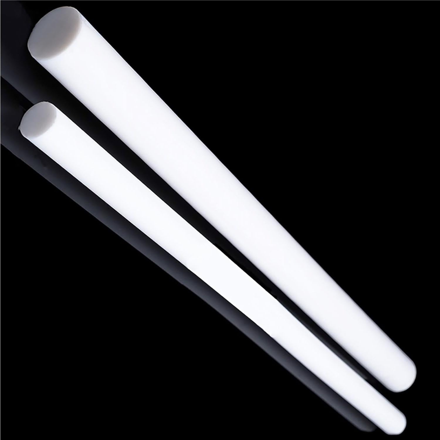 Varilla de PTFE, paquete de 2, barra redonda sólida de 100cm, varillas de plástico reutilizables de 5-15mm de diámetro(15mm)
