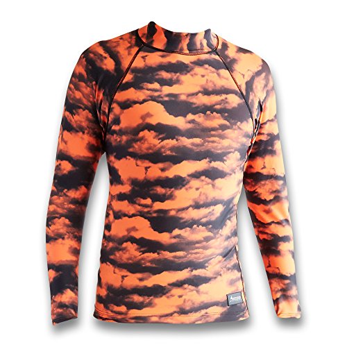 Aeroskin Unisex-Adult Polyester Long Sleeve Rash Guard (Full Pattern) - Sunset